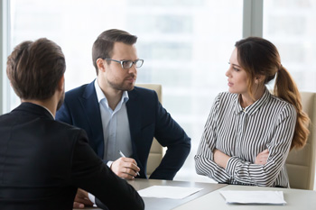 people having a discussion