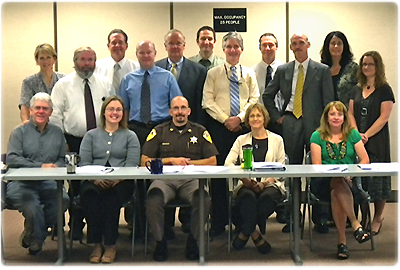 A recent meeting of the Eau Claire Evidence-Based Decision Making policy team