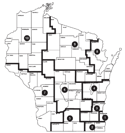 Federal Judicial Districts Map