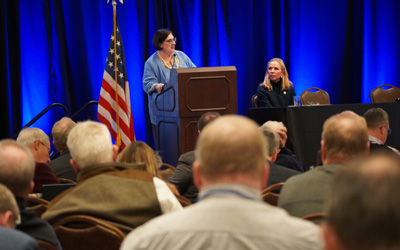 Director of State Courts Hon. Audrey K. Skwierawski opened the 2024 Annual Meeting of the Wisconsin Judicial Conference in Elkhart Lake on November 13 by highlighting key accomplishments and ongoing initiatives aimed at supporting judges and improving access to justice.