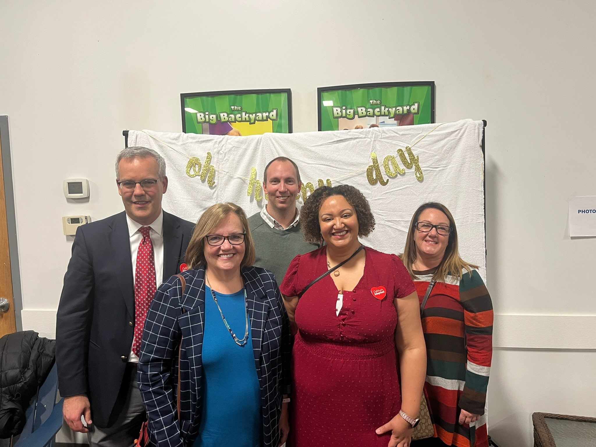 Left to right: Judge John Remington, Judge Jane Carroll, Staff atty Robert Mochel, Judge Amber Rafeet August, and Judicial Operations Manager Melanie Fleishmann.