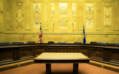 Photo of a Wisconsin courtroom